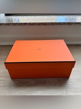 Hermes Orange Empty Shoe Box